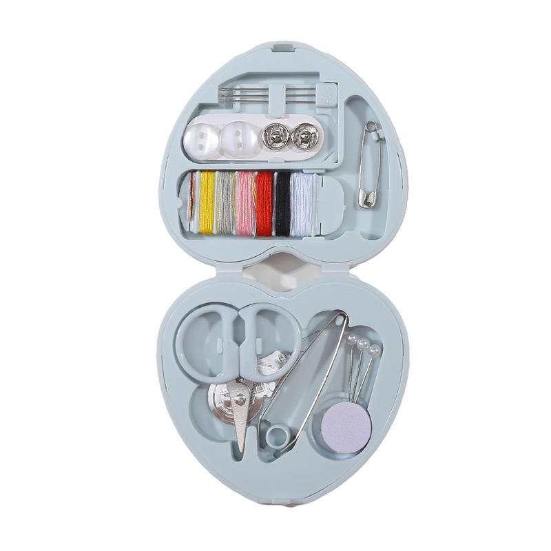 Портативный дорожный набор для ремонта швейных принадлежностей в форме сердца, мини-коробка с швейными инструментами, нитками, ножницами, иглами для ручного шитья своими руками
