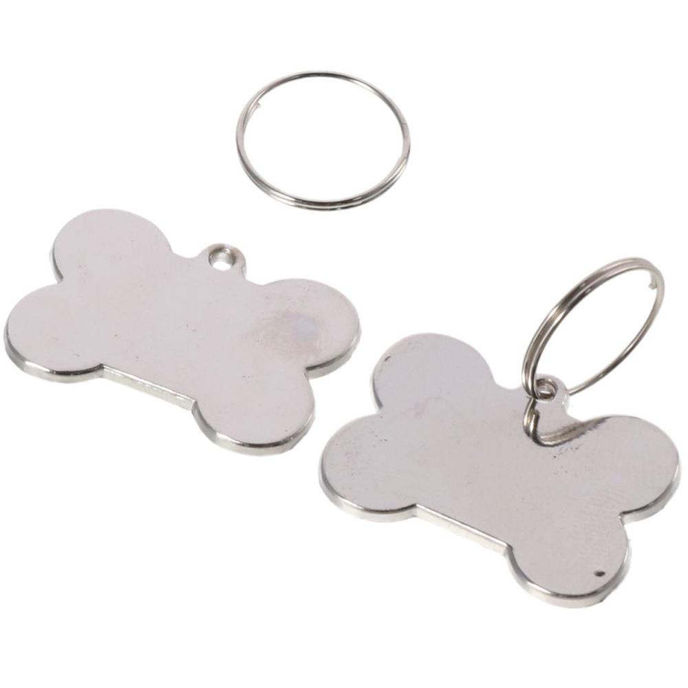 Серебряные пустые бирки Пустые бирки в форме косточки Брелоки Заготовки для штамповки DIY Изготовление ювелирных изделий