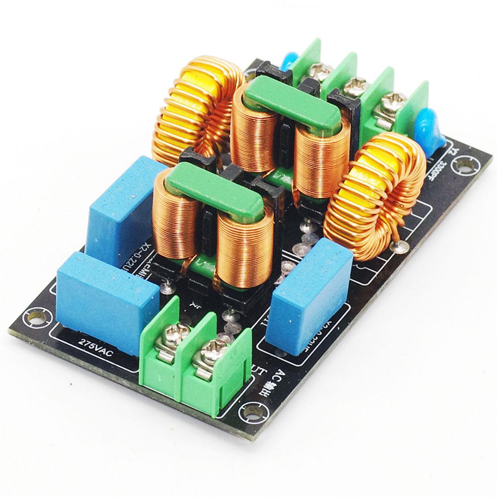 4A 10A 20A 3-stage EMI Power Filter Board AC 110V 220V EMI Filter FCC Electromagnetic Interference DIY Kit