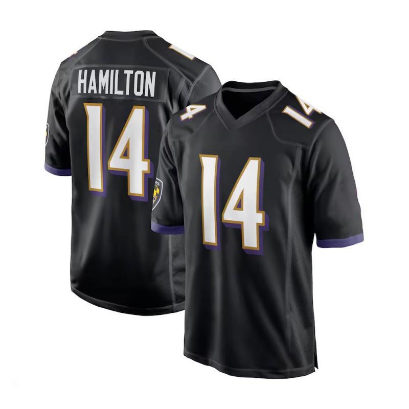 Baltimore Ravens 8 JACKSON 22 HENRY Football Jersey Embroidered Sports Uniform
