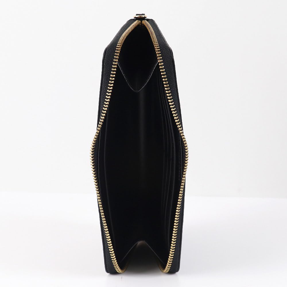 Long Wallet S130L01RE22 001 Round Zip Outlet with Strap Wallet BLACK [Marc Jacobs] Women's [Item]