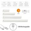 USB Rechargeable Under Cabinet Lights Motion Sensor Battery Operated Kitchen Cupboard Night Light For Closet Counter