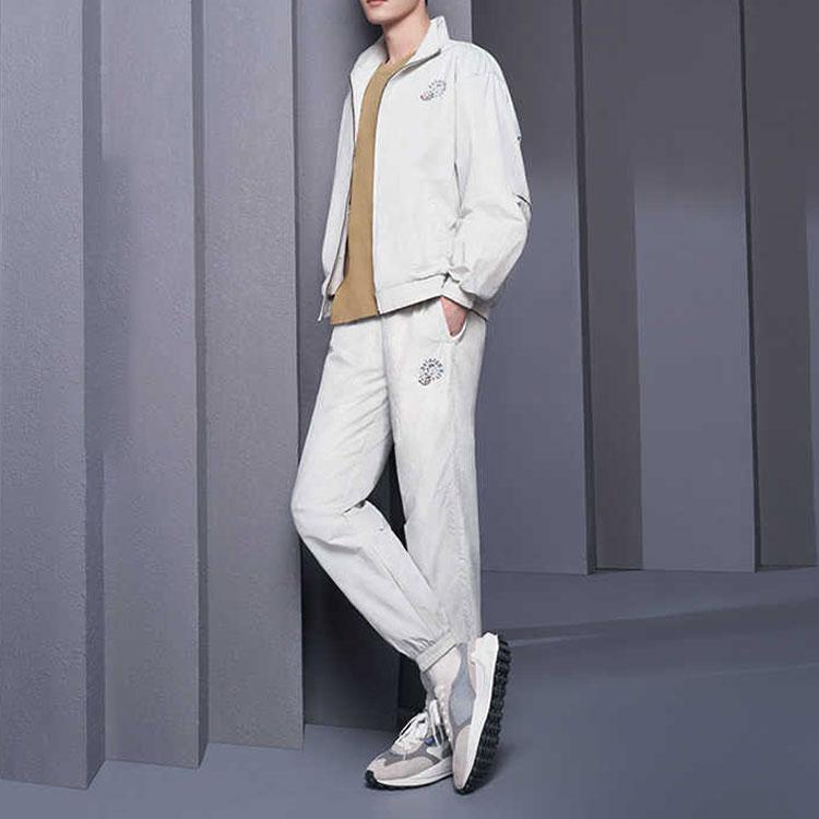 Li-Ning Water-Repellent Loose Sports Jacket Men Jackets Water-Gray AJDS339-1