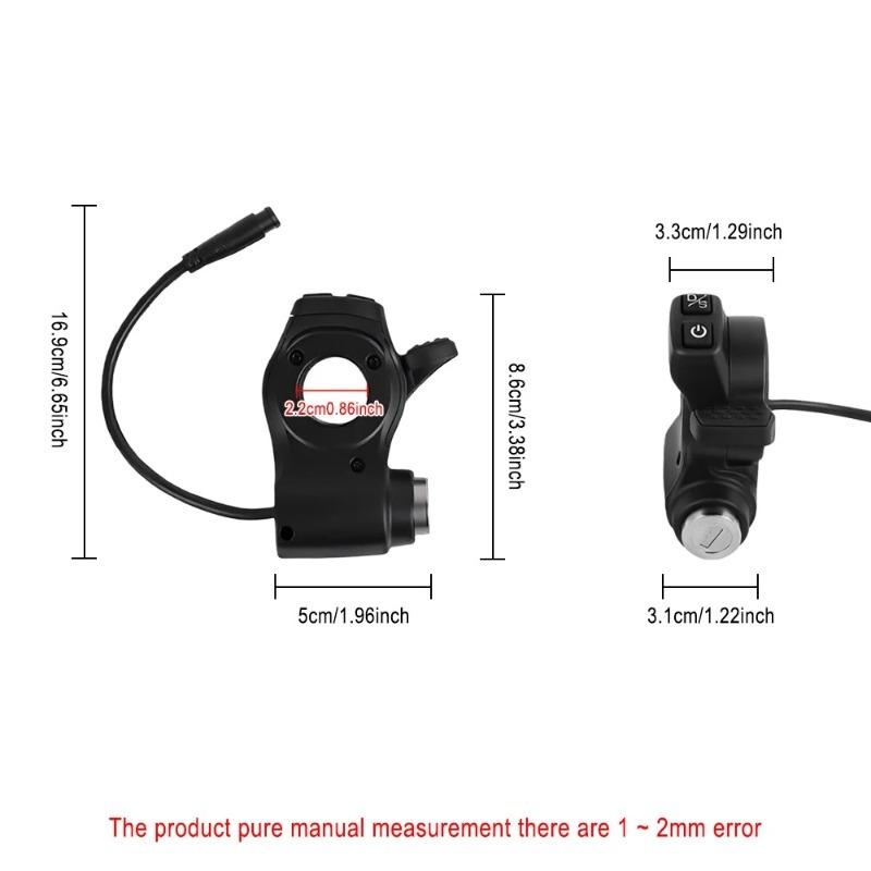 Security Throttle for Kukirin G2 Master E-Scooter Key Ignition Switch Thumb Accelerator Combo in Single Handlebar Control Unit Throttles 2