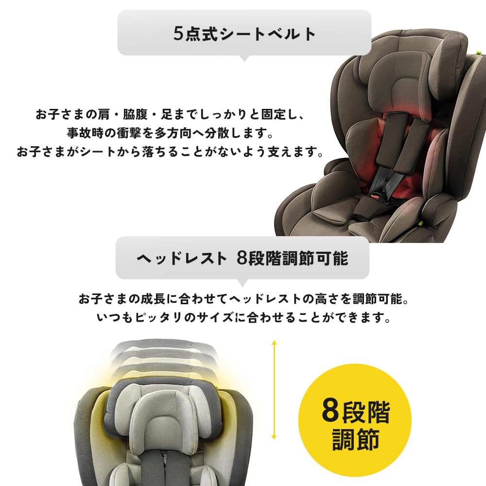 Iris Plaza Safety Standard Seat Belt Fixed Child Seat Junior Seat II Can Be Used As Children from Around 1 Year Old To Around 11 Years Old Seat Belt