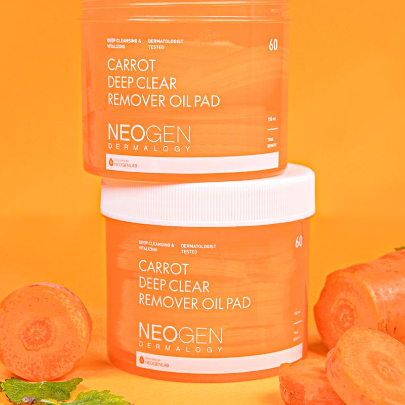 NEOGEN Масло-салфетка для глубокого очищения с морковью 150 мл 60 шт.