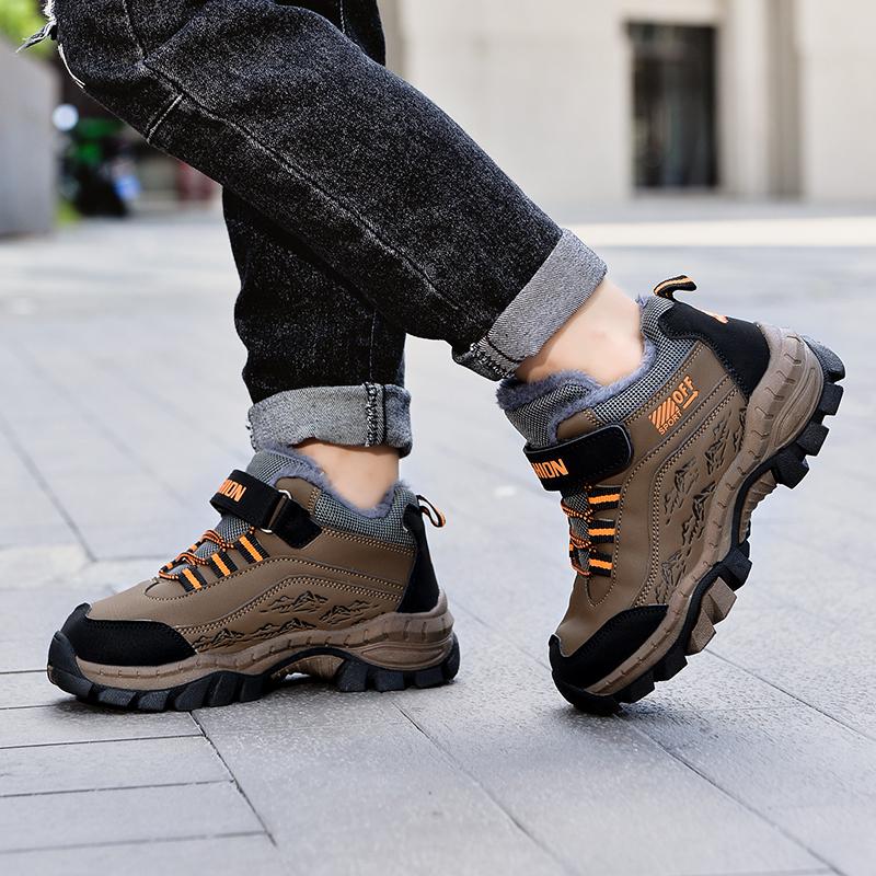 Зимняя уличная детская зимняя обувь плюс непромокаемые лыжные ботинки, детские зимние зимние ботинки большого размера