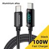 Essager PD 100 Вт USB Type C кабель к USB C 7A кабель для быстрой зарядки зарядного устройства для OPPO Realme Huawei Poco Samsung кабель для отображения данных