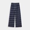 IEF 2025 Winter Fleece-Lined Vintage Plaid Wide-Leg Pants
