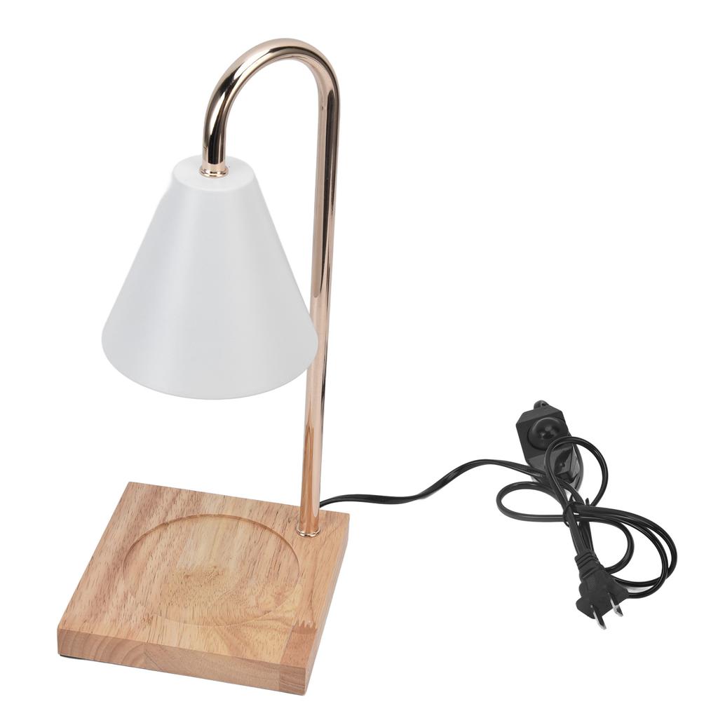 Лампа для подогрева свечей, металлический утюг, регулируемая яркость, основание из бревна, электрическая свеча для комнаты