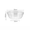 Thick Dessert Bowl Transparent Fruit Bowl Multipurpose Acrylic Salad Bowl  Kitchen