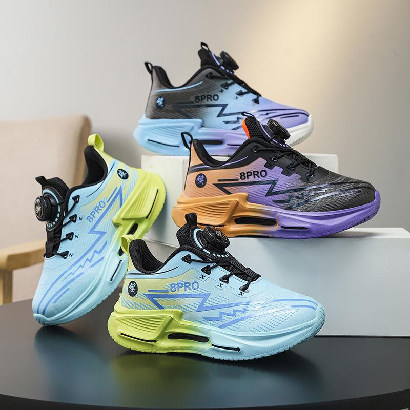 2025 Autumn School New Boys Waterproof Leather Children's Running Shoes Medium and Older Children's Shoes