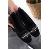 Women's Ball Light Sliding Base Ortopical Suet Mother Mother Shoes Home Flat
