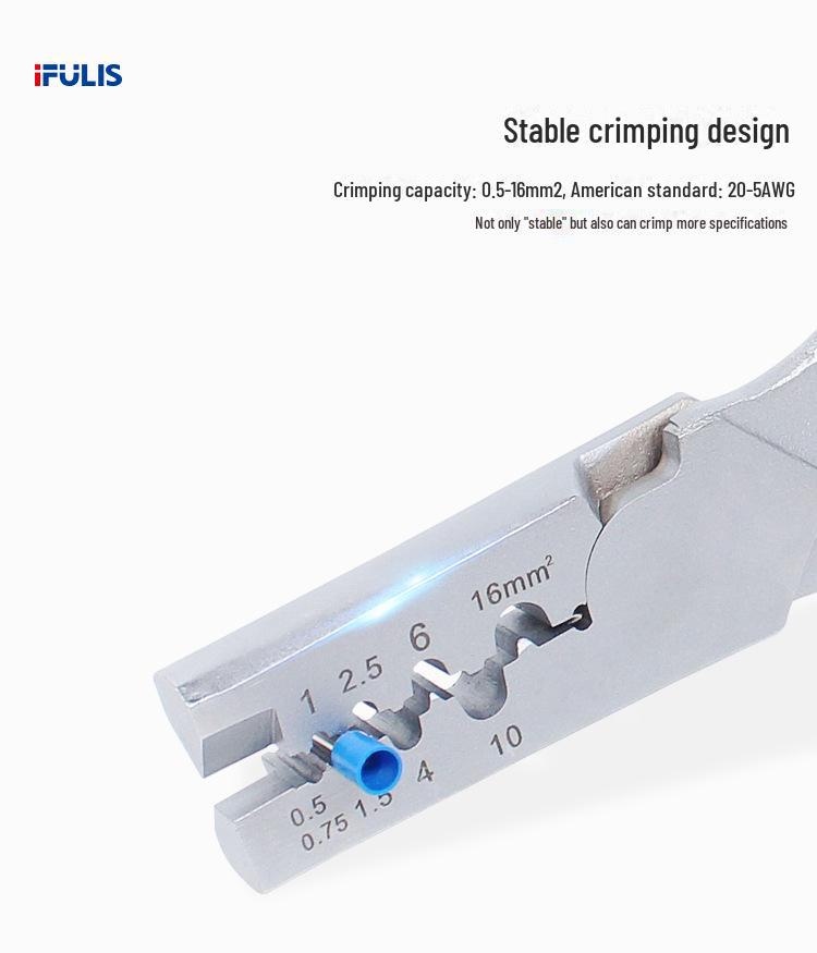 PZ0.5-16 Немецкие клещи для обжима медных трубок для электриков (Терминал холодного прессования VE)