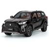 1/24 Toyota Crown Kluger игрушечная модель автомобиля литой сплав 6 дверей открываются задние колеса инерционные транспортные средства модели подарки на День детей