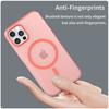 For iPhone 12 Pro 6.1 inch/12 6.1 inch Translucent Matte Cover TPU+PC Phone Case Compatible with MagSafe