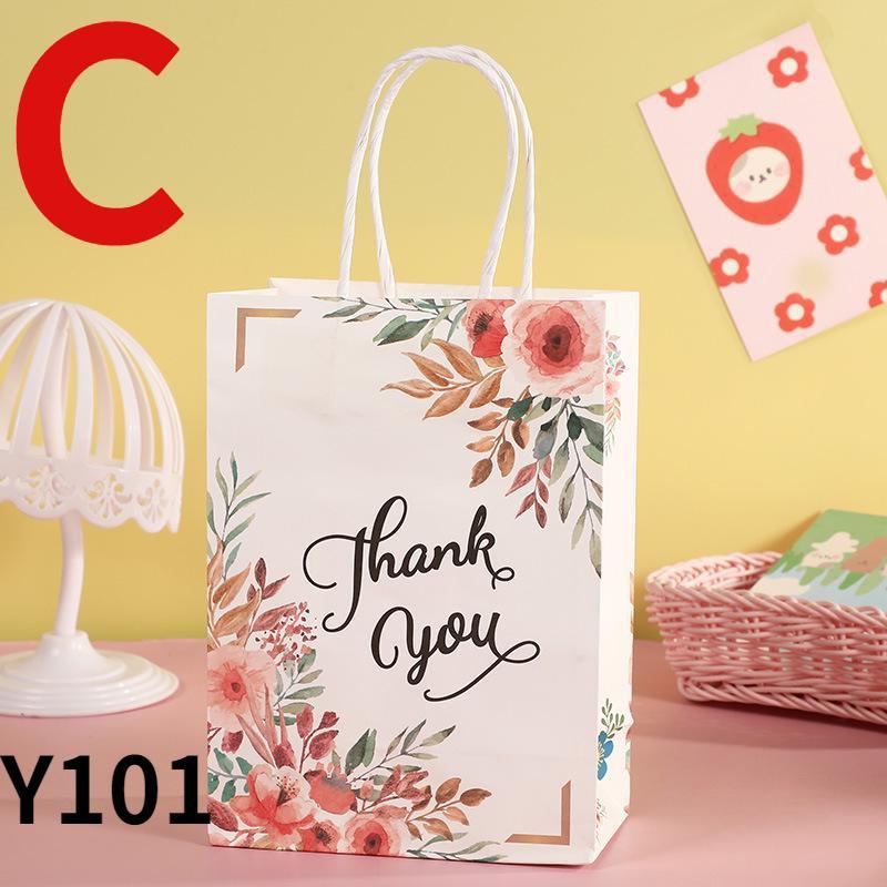 10 шт./лот цветочный крафт-бумажный пакет праздничный упаковочный пакет для печенья конфет подарочный пакет бумажный пакет сумка