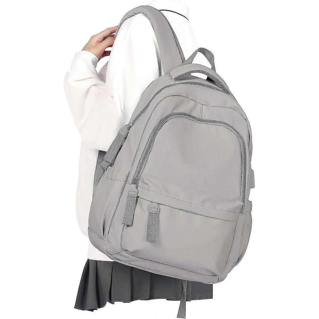 Backpack For School Girls Boys Aesthetic Lightweight Travel Daypack Simple Cute Backpack For Women Men Waterproof College High School Bookbag Fit 14 I