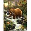 Full 5D Diy Diamond Painting Fishing Bear Mosaic Embroidery Cross Stitch Home Decor Handmade Gift