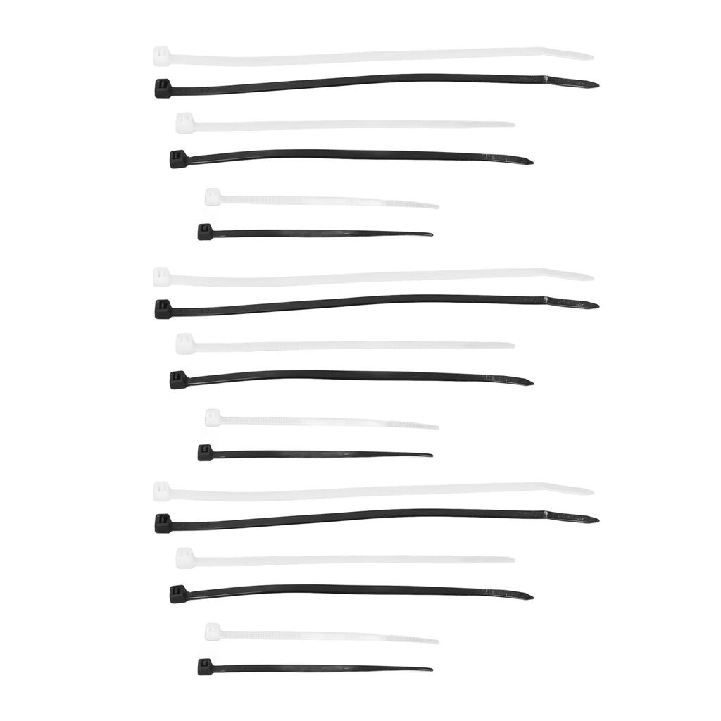 400Pcs Cable Zip Ties Nylon Self Locking Assorted Sizes Wire Cord Management Tool 4 6 8in