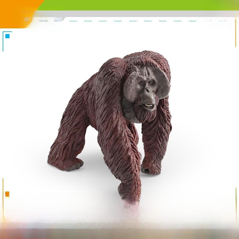 Kids Safari Animal Figurine Pvc Simulated Silverback Gorilla For Learning And Collection