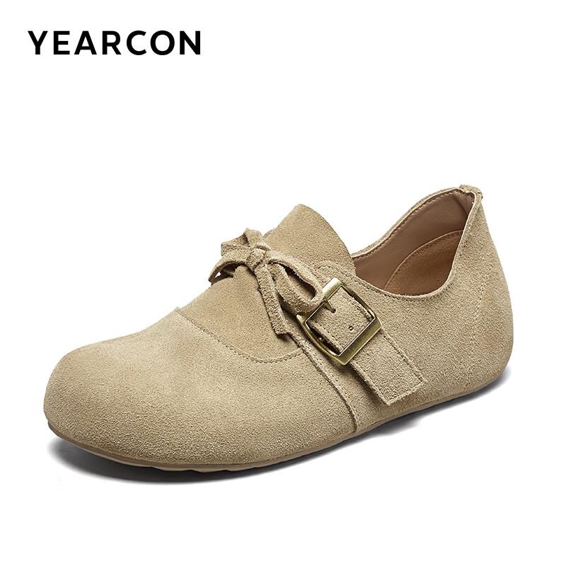 Женские мокасины на плоской подошве в стиле Birkenstock, с круглым носком, закрытым носком, для осени