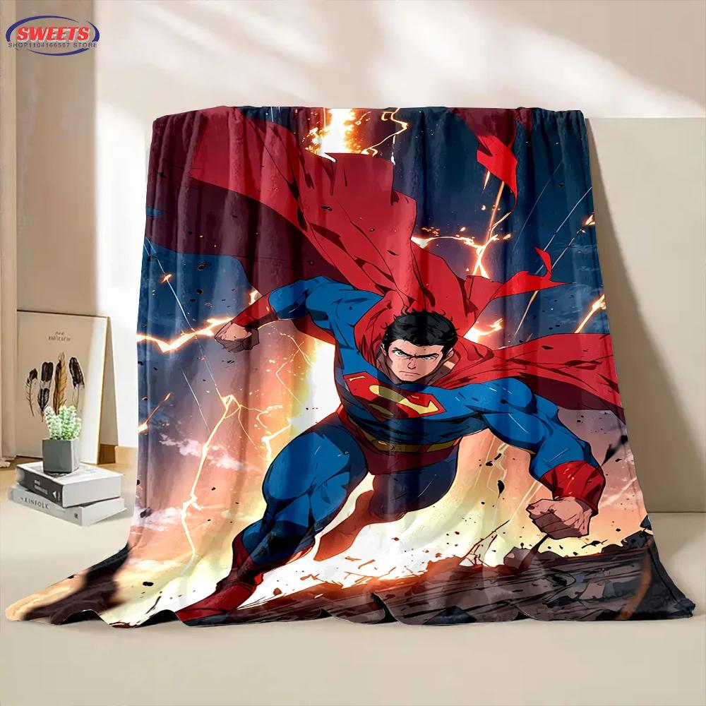 Comfortable and Soft Superman Blanket, Add Beauty To The Home, All Seasons, Home Office Can Be Used, Nap Camping Flannel Blanket