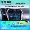 Автомобильное радио Android 14 для Suzuki SX4 S-Cross 2014 2015 2016 2017 Мультимедийный проигрыватель Стерео GPS WIFI+4G беспроводной Carplay Авто видео