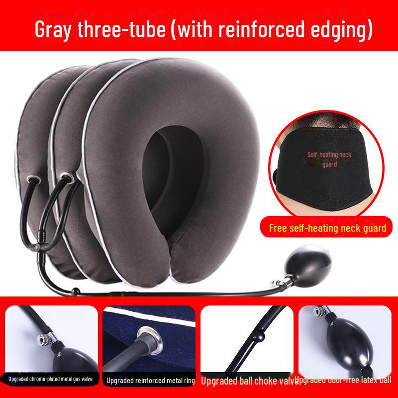 Надувное шейное поддерживающее устройство для вытяжения шеи и обезболивания