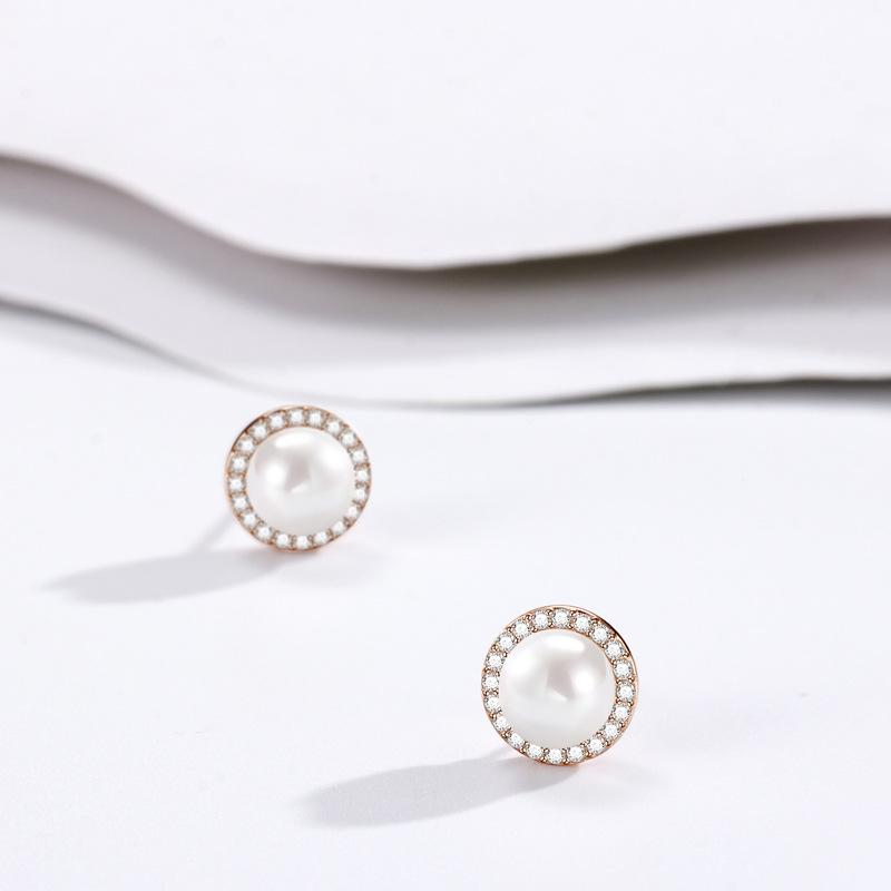 Новые серьги-гвоздики с жемчугом, высококачественные серьги, легкие роскошные серьги Ins, ювелирные изделия с нишевым дизайном