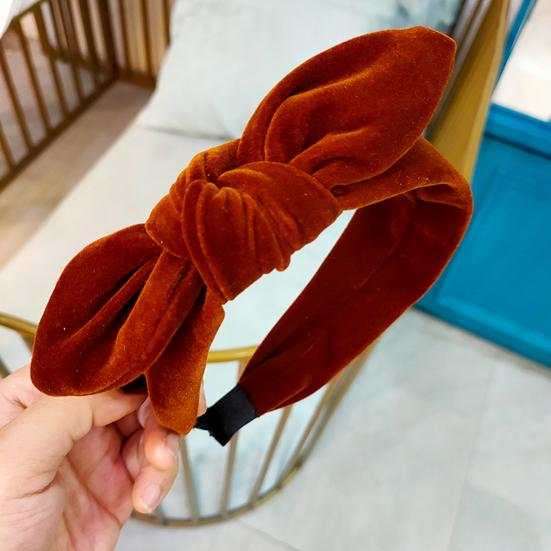 Повязка для волос с красивыми кроличьими ушками, удобная на ощупь, чистый цвет, бант, женские аксессуары для головы