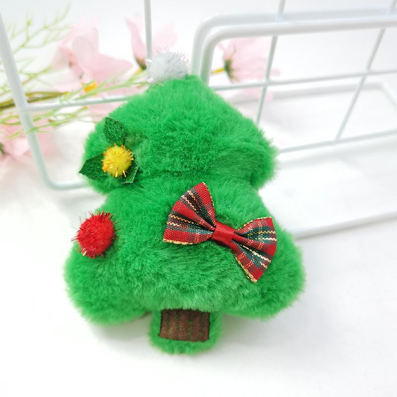 Милый мультяшный плюшевый кулон рождественская елка снеговик лось брелок рюкзак шарм украшение для вечеринки детская игрушка подарок