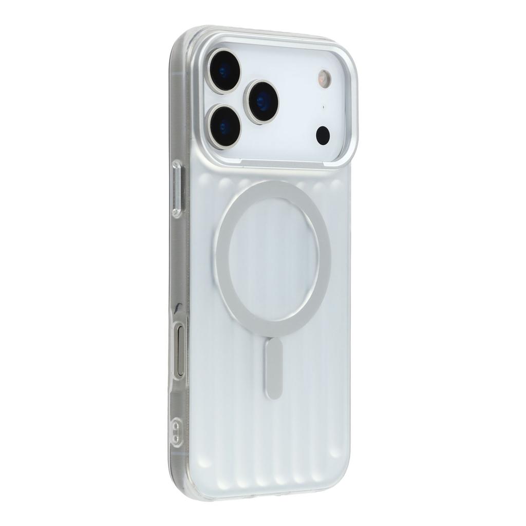 For iPhone 17 Pro Max Case Compatible with MagSafe Luggage Texture IMD TPU Phone Back Cover