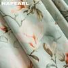 1 шт. NAPEARL Винтажная пасторальная зеленая штора с цветочным принтом, полностью светонепроницаемые шторы для спальни, гостиной, балкона, окна, для домашнего декора