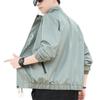 Large size stand-up collar charging jacket men's spring and autumn new trendy brand loose and fat jacket men's clothes