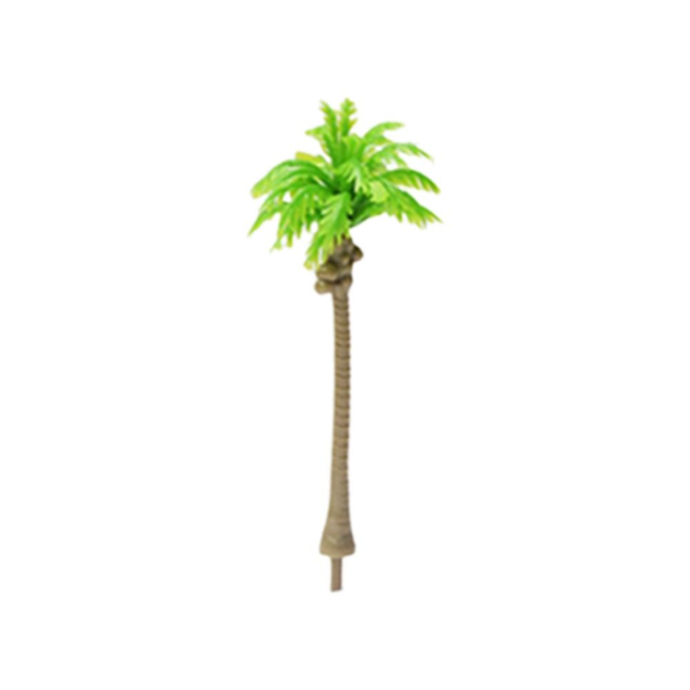 5Pcs Stereoscopic Coconut Palm Tree Miniature Plastic Coconut Micr Landscape  Desktop Decoration