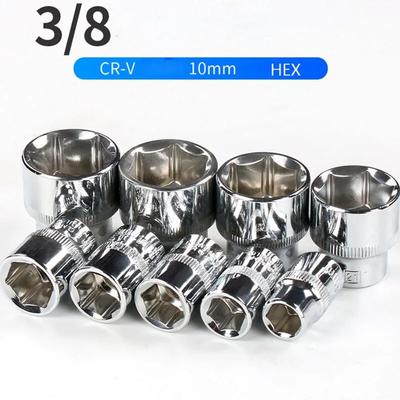 3/8 "шестигранный ключ с головкой 10 мм, антикоррозийный шестигранный ключ, набор торцевых головок 6 мм-24 мм, адаптер, динамометрический ключ, инструмент для авторемонта, длина 28 мм