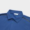 Fila Solid Color Golf Knit Long Sleeve Polo Shirt Men Tops Porcelain-Blue A11M345206F-BU