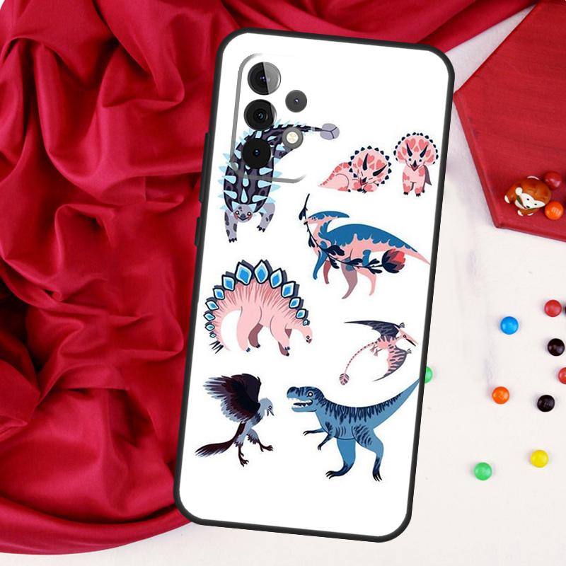 Чехол с узором 'Скелет Динозавра' для Samsung Galaxy A26 A05 A06 A16 A54 A34 A14 A22 A32 A52 A55 A35 A15 A53 A13 A56 A36