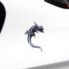 3D автомобильная наклейка оконный геккон Gekko механическая эмблема ящерицы хромированная наклейка из ПВХ