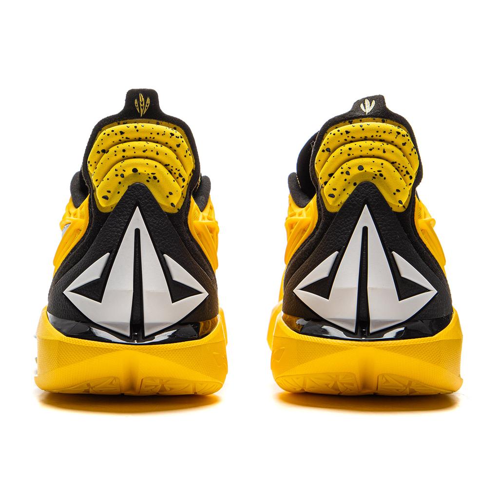 Li Ning JB3 износостойкое покрытие защита от переворачивания низкие баскетбольные кроссовки мужские желто-черные ABAU107-14