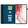 For Samsung Galaxy Tab S10 FE+ Case PU Leather Protective Folio Tablet Cover with Card Holder