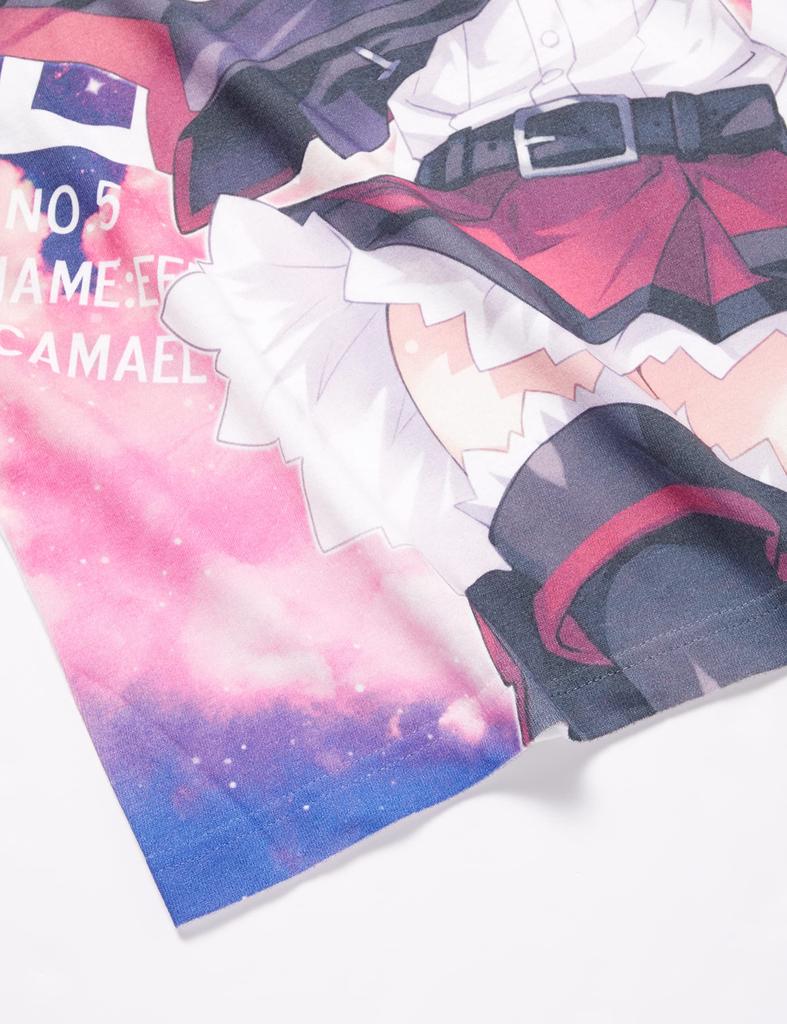 Cospa Date A Live Оригинальная версия Котори Ицука Полная графика БЕЛАЯ футболка M Размер Хлопок