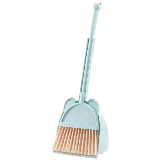1 комплект, мини-детская метла, совок для мусора, мультяшная гибкая щетина, маленький помощник по хозяйству, дети, ролевые игры, для малышей, в помещении, на открытом воздухе, подметание пола