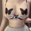 10 пар Женские Сексуальные Одноразовые Самоклеящиеся Пастилки Формы Бабочки Наклейки на грудь Накладки на соски Накладки для бюстгальтера Пастилки