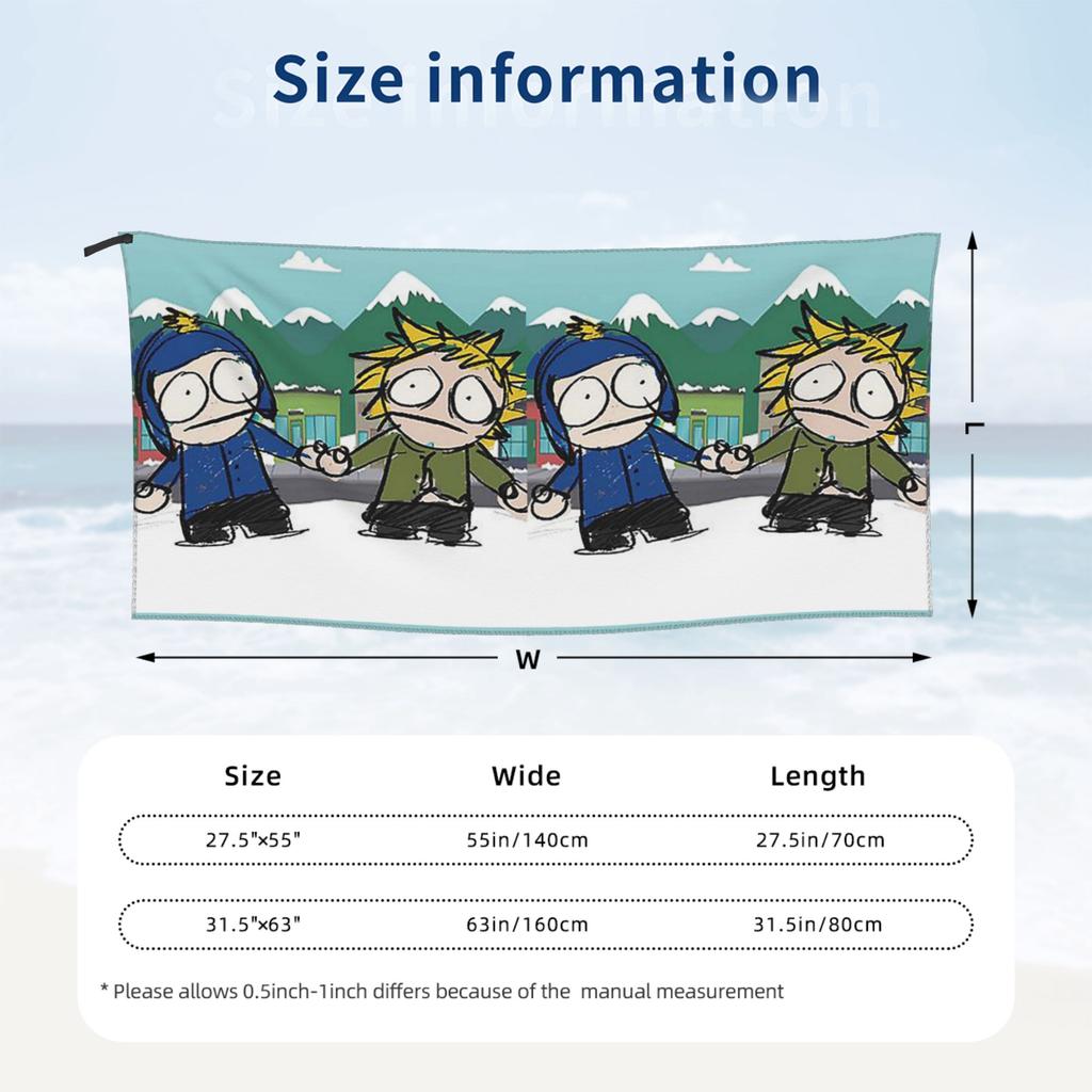 Craig x Tweek Beach Towel Soft Microfiber Quick Dry Absorbent Quick Towels For Pool