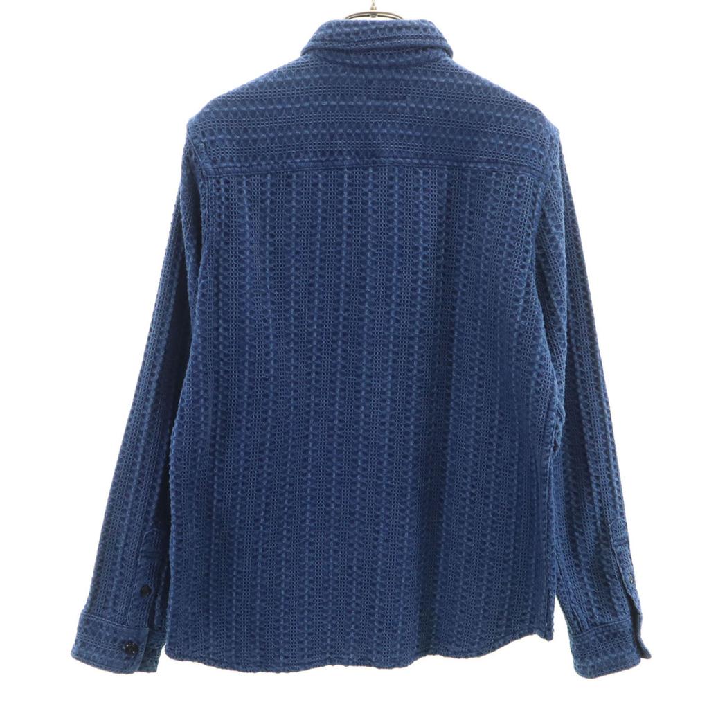 chiang mai DELUXE Long sleeve Indigo processing shirt 2 Indigo Men's Used