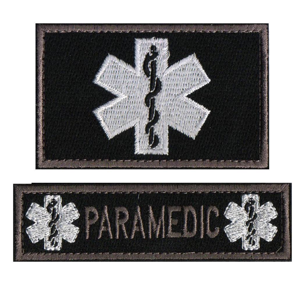 USA Star of Life EMT Paramedic Rescue Embroidered Velcro Arm Patch