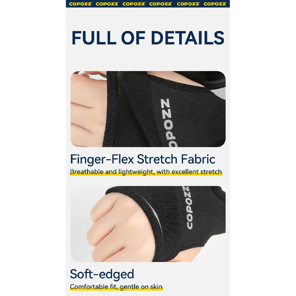 COPOZZ One Pair New Adult Ski Wrist Guard Snowboard Elastic Palm Protection Professional Men Women Skiing Protective Equipment
