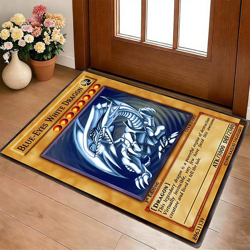 Blueeyes White Dragon Living Room Nonslip Area Rug Soft Carpet For Bedroom Game Playroom Sofa Office Home Decor Doormat Christmas Gift C926127
